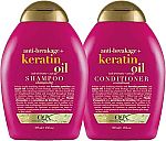 OGX Organix Anti-Breakage Keratin Oil Shampoo or Conditioner $4
