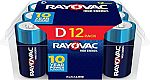 12-Ct Rayovac Alkaline D Cell Batteries $9