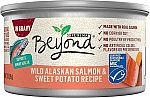 12 Count Purina Beyond Wild Alaskan Salmon and Sweet Potato Recipe In Wet Cat Food Gravy $10