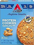 2 x 4 Count Atkins Peanut Butter Protein Cookie $7.69