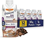 12-Ct 11-oz Ensure Max Protein Nutrition Shake (Cafe Mocha) $16