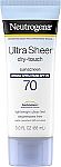 3-Oz Neutrogena Ultra Sheer Dry-Touch Sunscreen Lotion $6.64