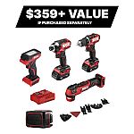 SKIL 12-volt 5-Tool Brushless Power Tool Combo Kit $79