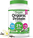 2-Lb Orgain Organic Vegan Protein Powder (Vanilla Bean) $10 and more