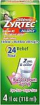4-Oz Zyrtec Children's 24 Hour Allergy Relief Syrup $6.64