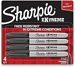 4-Count SHARPIE Extreme Permanent Markers, Fine Point $2.82
