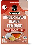 100-Count FGO Organic Ginger Peach Black Tea Bags $2.84