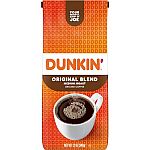 12-Oz Dunkin' Donuts Medium Roast Ground Coffee (Original) $3.49 and more