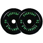 BalanceFrom Olympic Bumper Plate Weight Plate, 25 lbs Pair $21.99