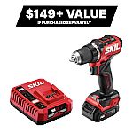 SKIL 12-volt 1/2-in Brushless Cordless Drill kit $29.98 and more
