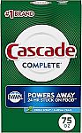 75-Oz Cascade Complete Powder Dishwasher Detergent $5.59
