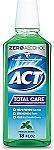 18-Oz ACT Total Care Zero Alcohol Anticavity Fluoride Mouthwash $2.79