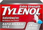24-Count Tylenol Extra Strength Acetaminophen Rapid Release Gels $1.57 (Reg $6.59)