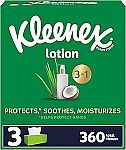 3-Pack 120-Count Kleenex Lotion Facial Tissues $4.26