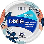 90 Count Dixie Medium Paper Plates, 8.5 Inch $5.19