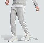 adidas men Essentials Fleece 3-Stripes Tapered Cuff Pants $12.75