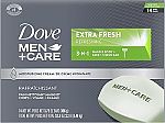 14 Count DOVE MEN + CARE Bar 3 in 1 Cleanser Bar Soap 3.75 oz $10.78