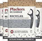 360-Count Plackers Ecochoice Activated Charcoal Dental Flossers $6