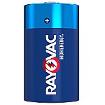 12-Count Rayovac C or D Batteries $9