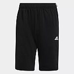adidas men Primegreen Essentials Warm-Up 3-Stripes Shorts $6 + Free Shipping