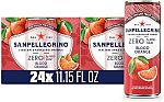 24-Pack 11.15-Oz San Pellegrino Zero Italian Sparkling Drinks (Blood Orange) $14 and more