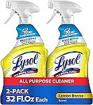 2-pack 32 Fl Oz Lysol All Purpose Cleaner Spray $4.53