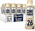 12-Pack 14-Oz Core Power Protein Shake (Vanilla) $22.44