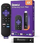 Roku Streaming Stick Plus 4K & HDR Streaming Device $19.98
