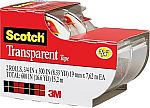 Scotch Transparent Tape, 3/4 in x 250 in, 2 Rolls $1