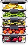 Rubbermaid Brilliance Food Storage Containers Set of 5 $28