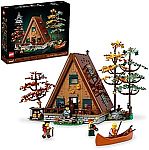 LEGO Ideas A-Frame Cabin Building Set 21338 $125.99