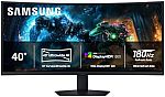 SAMSUNG 40” Odyssey G7 (G75F) WUHD Resolution, 180Hz, Curved Gaming Monitor (2025) $649.99