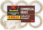 Prime members: 6-Count Scotch Commercial Grade Shipping Tape, 1.88" x 54.6 yd $14.24