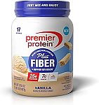 24.6-Oz Premier Protein Powder + Fiber (Vanilla) $13.42