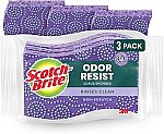 3-Ct Scotch-Brite Scrub Dots Non-Scratch Scrub Sponge $2.82