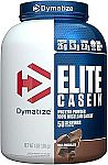 4 Lbs Dymatize Elite Casein Protein Powder, Chocolate (50 Servings) $36.93