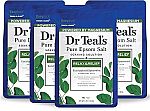 4-pack 3 lb Dr Teal's Pure Epsom Salt $11