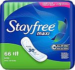66 Count Stayfree Maxi Pads Super $5