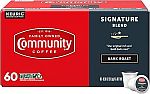 60 Count Community Coffee Signature Blend Coffee Pods $15.74