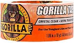 Gorilla Crystal Clear Tape, 1.88” x 18 yd $7.20
