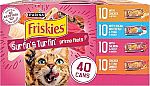 40-Pack 5.5-Oz Friskies Gravy Wet Cat Food (Surfin’ and Turfin’) $15.21