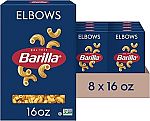8-Pack 16-Oz Barilla Elbows Pasta $7.15
