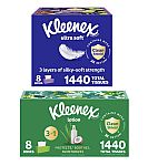 2 x 8-Box 180-Count Kleenex Ultra Soft Facial Tissues $20.73