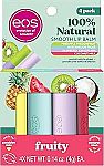 4-pack eos 100% Natural Lip Balm Sticks (multi scent) $5.53