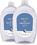 2-Pack 50-Oz Amazon Basics Gentle & Mild Clear Liquid Hand Soap Refill $4.49