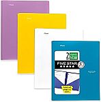 4-pack Five Star 2 Pocket Folders $4.50