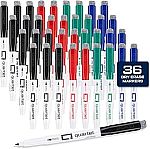 36-Pack Quartet Fine Tip Dry Erase Markers (Various) $4.20