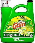 3X 154-Oz Gain + Aroma Boost Liquid Laundry Detergent (Original Scent) $32 