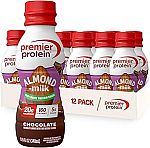 12-Pack 11.5-Oz Premier Protein Almondmilk Plant Based Protein Shake (Chocolate) $19.68