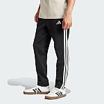 adidas Men's Essentials 3-Stripes Open Hem Fleece Pants $13